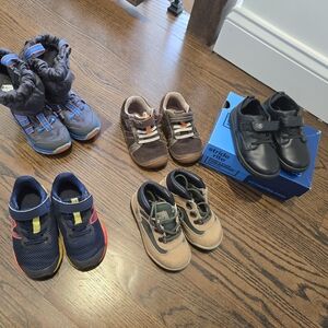 Toddler Shoe Bundle - 6 Pairs, Size 7 And 7.5